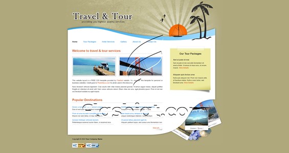Travel 3 - Free XHTML & CSS Template