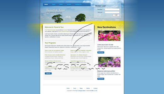 Travel Tour - Free XHTML & CSS Template