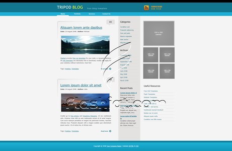 Tripod - Free XHTML & CSS Template