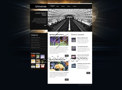 Universe - Free XHTML & CSS Template