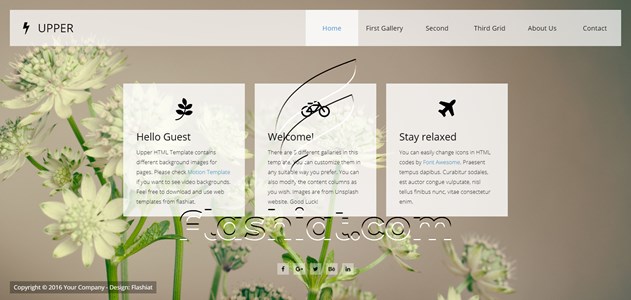 Upper - Free HTML5 & CSS Template