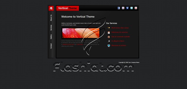 Vertical - Free XHTML & CSS Template