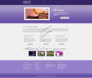 Violet - Free XHTML & CSS Template