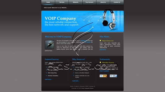 Voip - Free XHTML & CSS Template