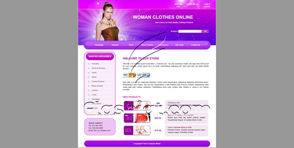 Woman - Free XHTML & CSS Template