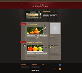 Wooden Blog - Free XHTML & CSS Template