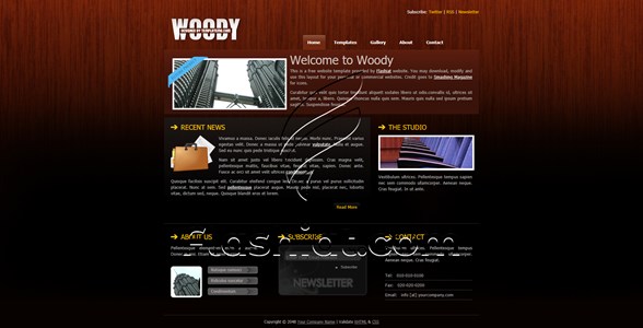Woody - Free XHTML & CSS Template