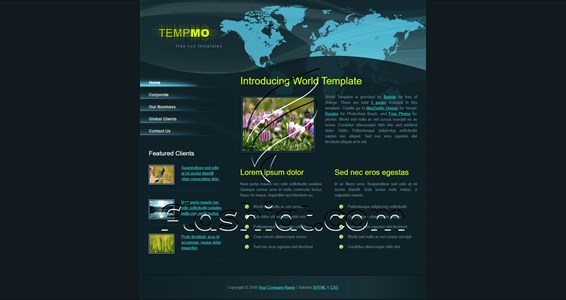 World - Free XHTML & CSS Template